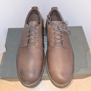 Timberland Squall Canyon Waterproof Oxford Brown Leather Casual Shoes Men's 7.5